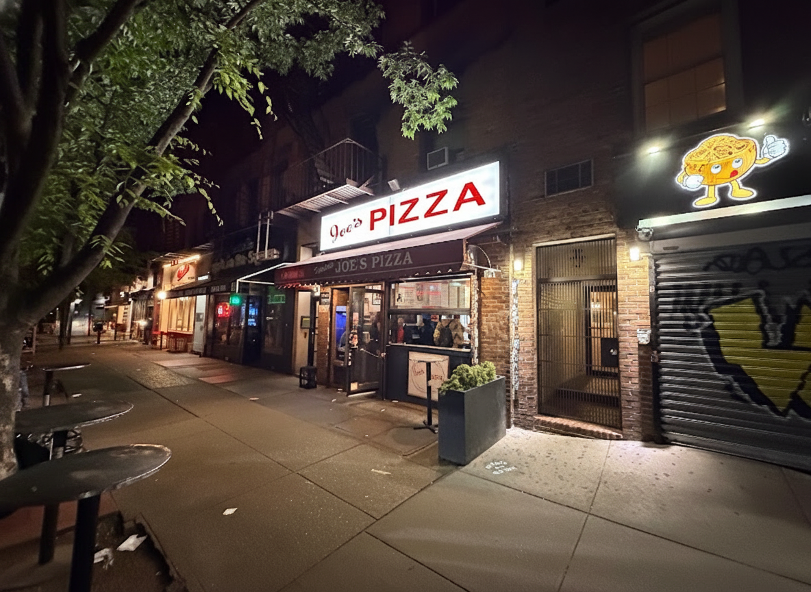 Joe's Pizza — a classic New York slice on Carmine Street